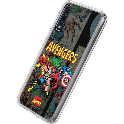 Marvel Classic Comics Avengers Assemble Galaxy A50 Clear Case